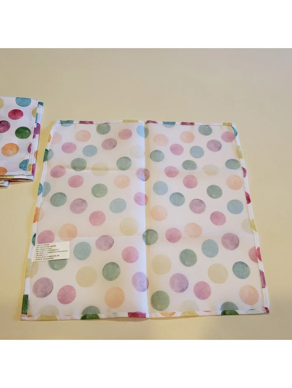 Polka Dot Napkins QTY 6 15x15